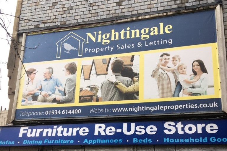 Advertising Board – Town Centre – Weston-super-Mare